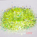 Wholesale mixed  polyester chunky LD series glitter for ornament all festivals Christmas wedding cosmetics crafts stationeries